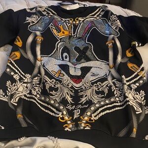 Black Graphic Sweatshirt